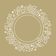 Round flourish frame