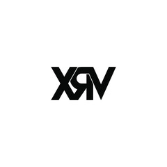 xrv letter original monogram logo design