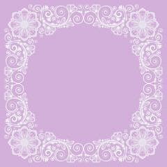 abstract floral ornament with decorative flowers for design