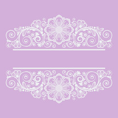 abstract floral ornament with decorative flowers for design