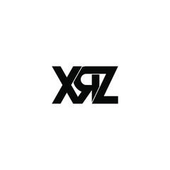 xrz letter original monogram logo design