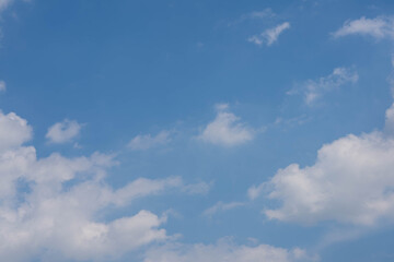 Fototapeta premium Blue sky with white clouds.