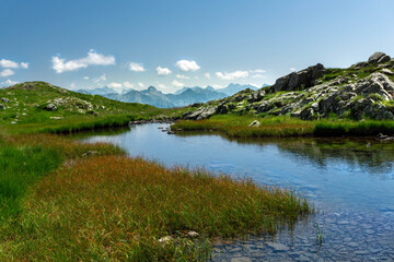 Fototapeta na wymiar Ponteranica lakes, Orobie, Italian Alps