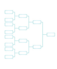 Tournament bracket scheme. vector illustration