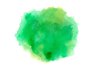 green watercolor background.