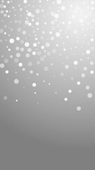 White dots Christmas background. Subtle flying sno