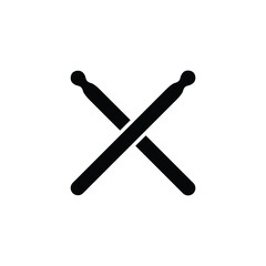 Drumstick icon vector isolated on white