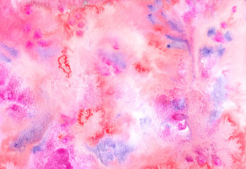 Fototapeta premium Hand painted watercolor background. Creative textured surface of brush strokes.
