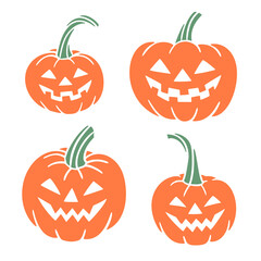 Halloween pumpkin set