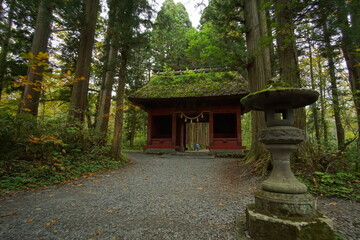 Japanese religious architecture in Togakushi, Nagano, Japan