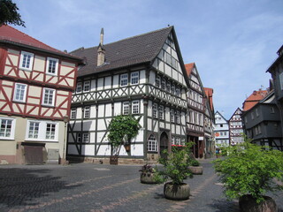 Fototapeta na wymiar Haus Brüggemeier in Fritzlar Mittelalterliche Stadt