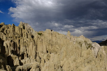 Bolivia La Paz Valle de la Luna - Moonlike landscape view