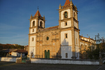 Fototapeta na wymiar Church in Outeiro, beautiful village of Portugal. Europe.