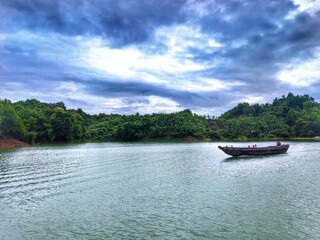 Fototapeta na wymiar beauty of kaptai lake. Rangamat, Banglades. 
