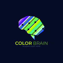 Abstract brain logo