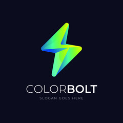 Abstract bolt logo 