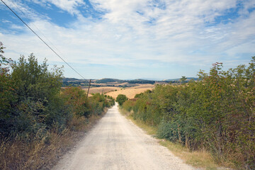 Tuscany landscape, the countryside of Maremma, Saturnia