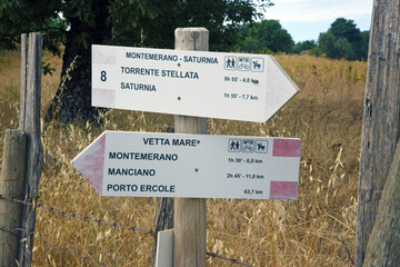 Tuscany landscape, the countryside of Maremma, Montemerano