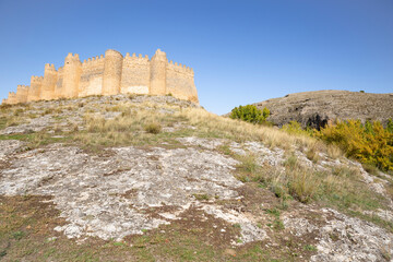Fototapeta na wymiar the medieval castle of Berlanga de Duero, province of Soria, Castile and Leon, Spain