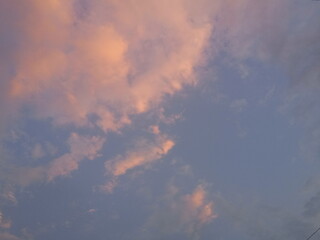 red cloud in the afternoon