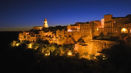 Fototapeta premium Tuscany landscape, the countryside of Maremma, Pitigliano