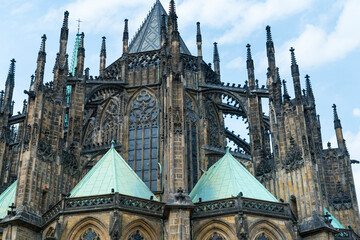 St. Vitus Cathedral, Prague Castle, Prazsky hrad, Prague, Czech Republic, Europe
