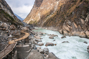 Tiger Leaping Gorge (Hutiao Gorge), viewpoint in Lijiang, Southern China