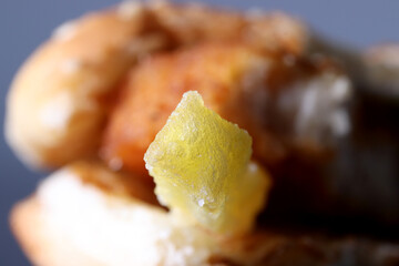 close-up French fries detail background 