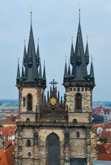 Fototapeta premium Church of Our Lady before Týn, Old Town Square, Prague, Czech Republic, Europe