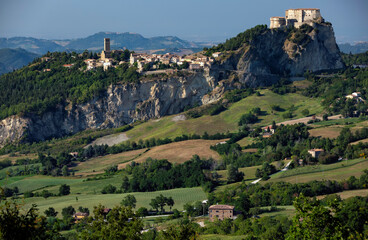 View of the Fortress of San Leo and town of the Marche regions. There is the death-place of Count Cagliostro