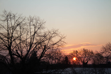 Fototapeta na wymiar sunrise in the morning 