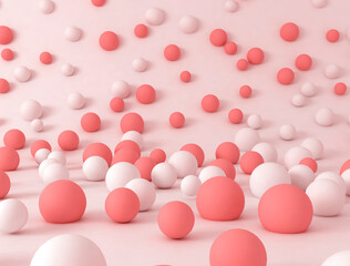 Abstract 3d spheres background