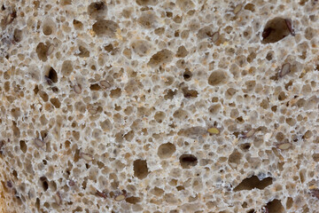 wheat and rye bread with seeds