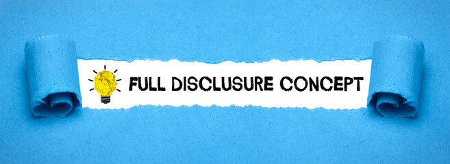 Full Disclosure Concept
