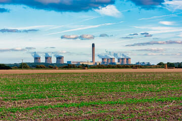 Fototapeta na wymiar Drax Coal fired Power Station, North Yorkshire