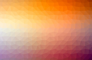 Fototapeta premium Illustration of abstract Orange horizontal low poly background. Beautiful polygon design pattern.