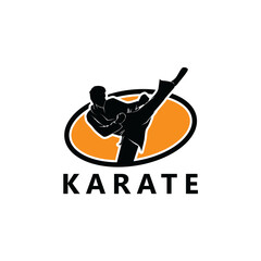 Karate Logo Template Design Vector