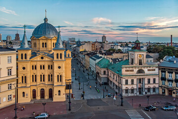 City of Łódź - view of Plac Wolności.	