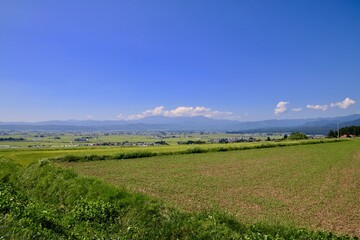 恋人坂からの眺望（福島県・喜多方市）