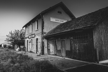 Obraz premium Old Railway station Nikiforos Drama Greece
