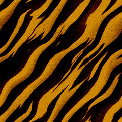 Tiger skin seamless pattern. Animal leather.