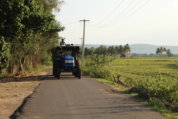 The tractor nowadays act as a best friend to a farmer
