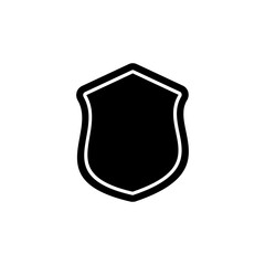 shield icon, shield check mark icon vector symbol isolated illustration white background