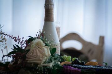 still life with wine