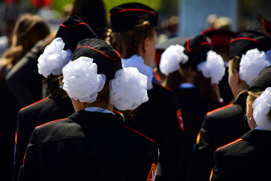 Cadette prima della parata