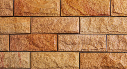 Closeup Old grunge brick wall background.