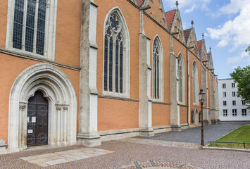 Fototapeta na wymiar Entrance to the Katarinenkirche church of Braunschweig, Germany