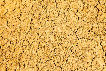 Clay dried with cracks, texture that can be used as material