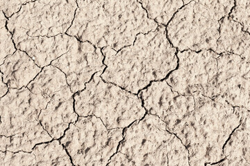 Clay dried with cracks, texture that can be used as material