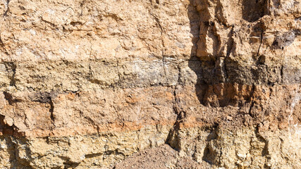 Clay dried with cracks, texture that can be used as material